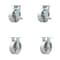 Service Caster 6 Inch Semi Steel Caster Set with Roller Bearings 2 Brake 2 Rigid SCC-30CS620-SSR-TLB-2-R620-2 - alternate 1